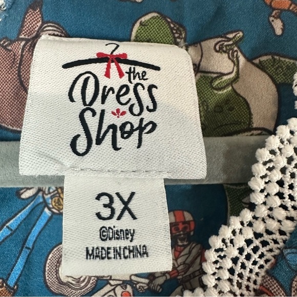 Disney The Dress Shop Toy Story 4 Dress Blue Lace Trim Midi Size 3x - Picture 6 of 14